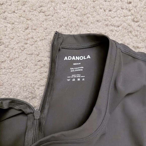 Adanola Charcoal Short Sleeve Top - Picture 2 of 3